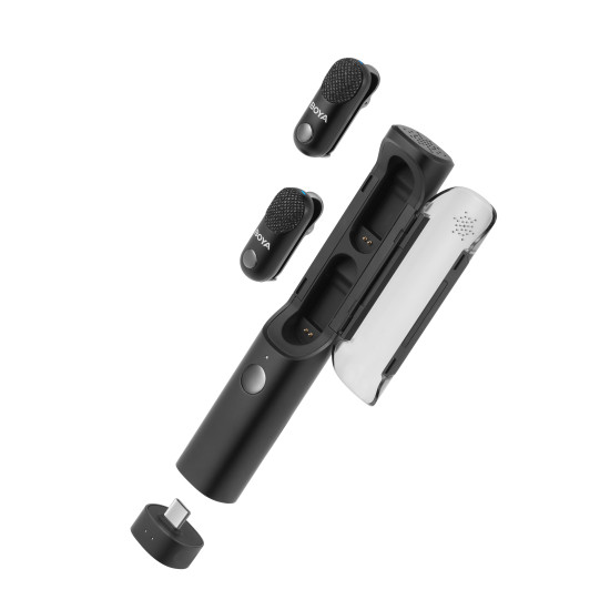 Безжична система микрофони All-in-One BOYA MAGIC 02 - Lightning + USB-C Безжична система микрофони All-in-One BOYA MAGIC 02 - Lightning + USB-C