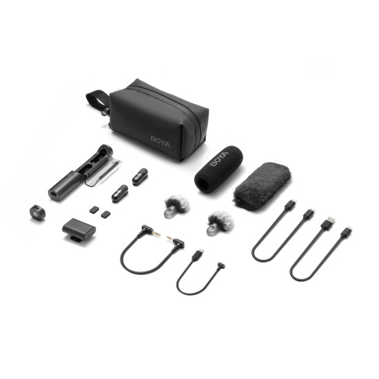 Безжична система микрофони All-in-One BOYA MAGIC 03 - USB-C Безжична система микрофони All-in-One BOYA MAGIC 03 - USB-C