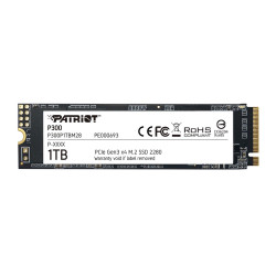 SSD Patriot P300 Gen3, 1TB, NVMe, M.2 SSD Patriot P300 Gen3, 1TB, NVMe, M.2
