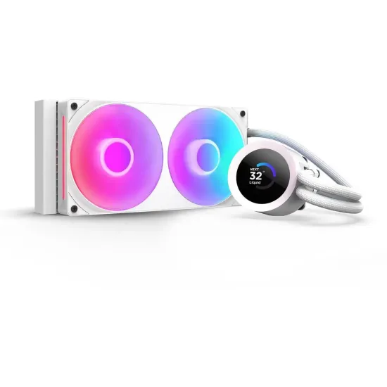 AIO Liquid Cooler NZXT Kraken Plus 240 RGB LCD Display - White AIO Liquid Cooler NZXT Kraken Plus 240 RGB LCD Display - White