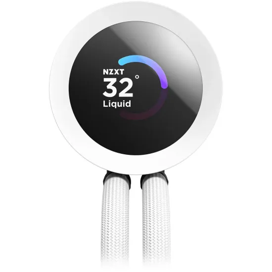 AIO Liquid Cooler NZXT Kraken Plus 240 RGB LCD Display - White AIO Liquid Cooler NZXT Kraken Plus 240 RGB LCD Display - White