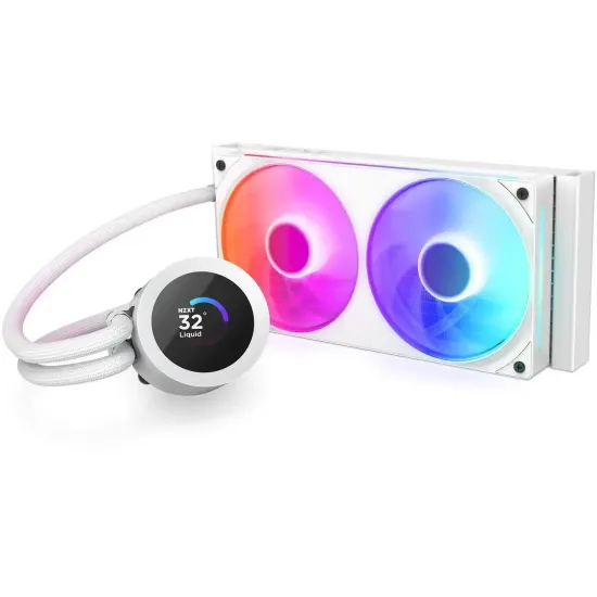 AIO Liquid Cooler NZXT Kraken Plus 240 RGB LCD Display - White AIO Liquid Cooler NZXT Kraken Plus 240 RGB LCD Display - White
