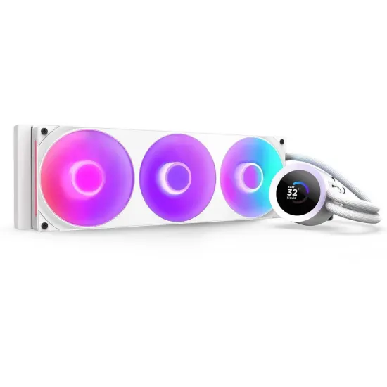 AIO Liquid Cooler NZXT Kraken Plus 360 RGB LCD Display - White AIO Liquid Cooler NZXT Kraken Plus 360 RGB LCD Display - White