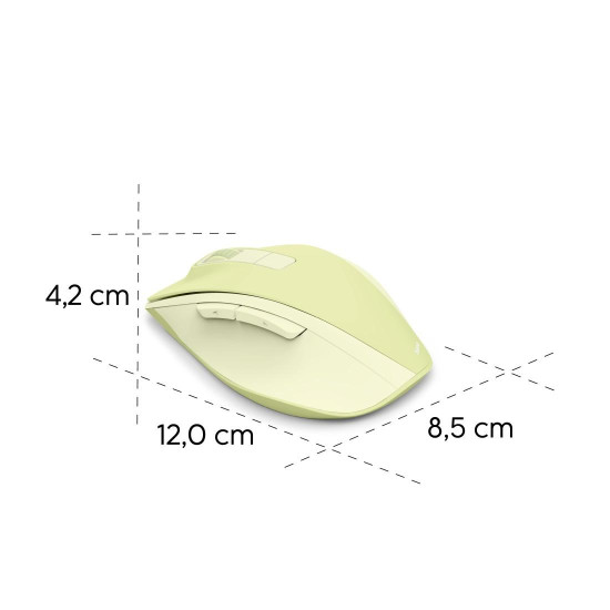 HAMA Безжична оптична мишка WM-500 Recharge, зелена, 6 бут.,800/1200/1600 dpi, безшумна