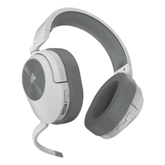 Геймърски слушалки с микрофон Corsair HS55 White безжични и блутут PC/PS5/PS4 Геймърски слушалки с микрофон Corsair HS55 White безжични и блутут PC/PS5/PS4