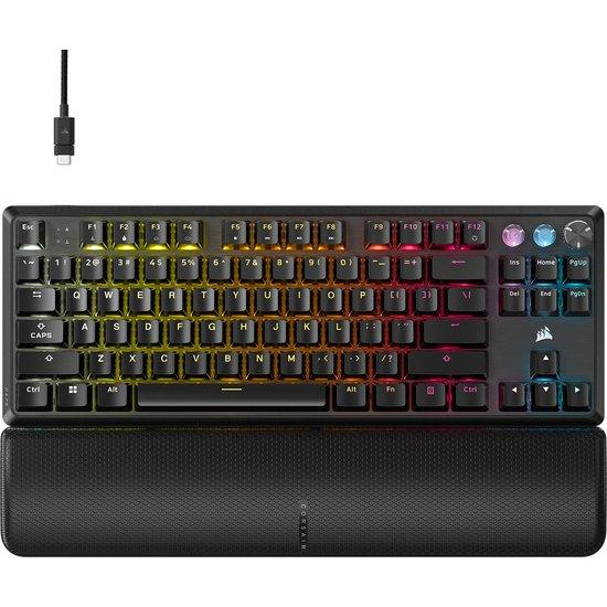 Corsair K70 PRO TKL RGB Mechanical Gaming Keyboard, MGX Hyperdrive Magnetic Switches