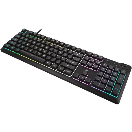 Геймърскa мембранна клавиатура Corsair K55 Core RGB