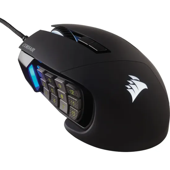 Corsair Scimitar Elite RGB optical gaming mouse, PMW3391 USB