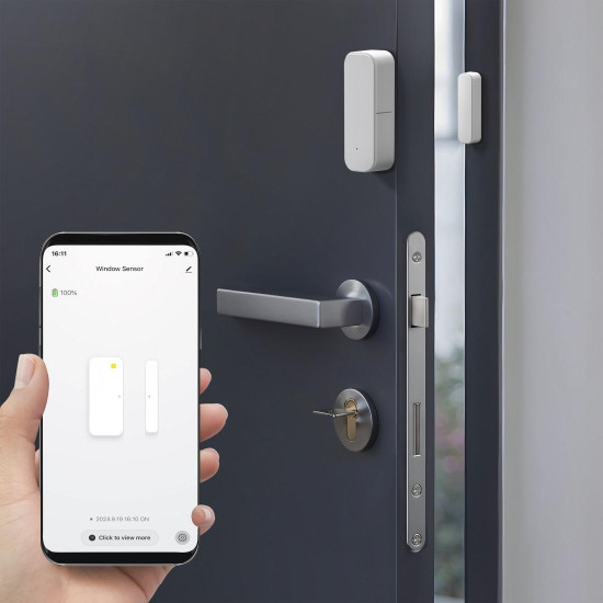 Hama Smart Home Window Contact, for Doors, Windows, Garages, Zigbee, Magnetic