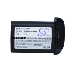 Camera Battery for CANON LPE4  LiIon 11.1V 2400mAh  Cameron Sino Camera Battery for CANON LPE4  LiIon 11.1V 2400mAh  Cameron Sino