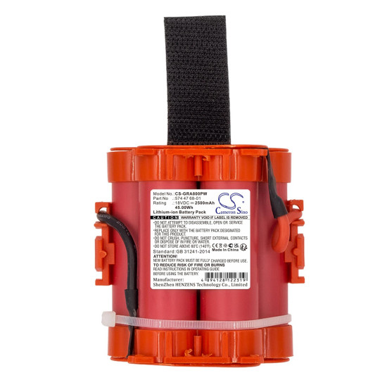 Camera Battery for Lawn Mower  GARDENA Mahroboter R40Li, R38LI  HUSKVARNA Automower 105, 305,308 586  18V 2500mAh Cameron Sino