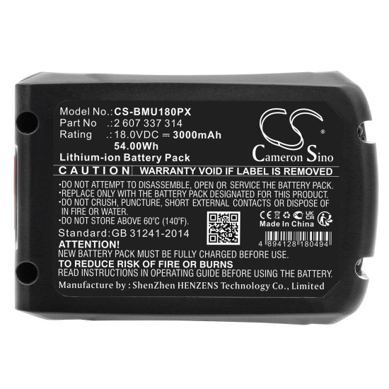 Battery for cordless saw BOSCH AdvancedCut 18 1600A005B0 LiIon 18V 3000mAh Cameron Sino Battery for cordless saw BOSCH AdvancedCut 18 1600A005B0 LiIon 18V 3000mAh Cameron Sino