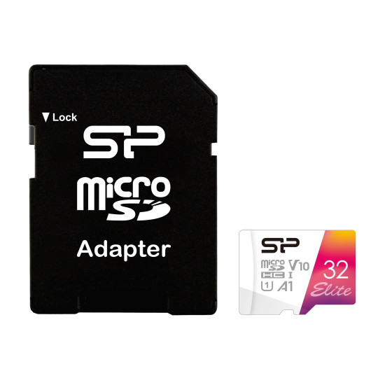 Memory card Silicon Power Elite Colorful 32GB, microSDXC, Class 10, SD Adapter Memory card Silicon Power Elite Colorful 32GB, microSDXC, Class 10, SD Adapter