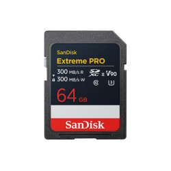 SanDisk Memory Card Extreme Pro SDXC 64GB 300MB/s & 300Mb/s Class 10 V90 UHS-II SanDisk Memory Card Extreme Pro SDXC 64GB 300MB/s & 300Mb/s Class 10 V90 UHS-II
