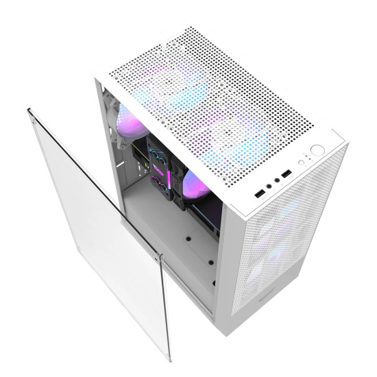 Darkflash кутия Case ATX - A290 White - 3 x 120 mm RGB fans included