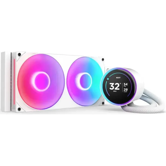 AIO Liquid Cooler NZXT Kraken Elite 280 V2 RGB White LCD Display AIO Liquid Cooler NZXT Kraken Elite 280 V2 RGB White LCD Display