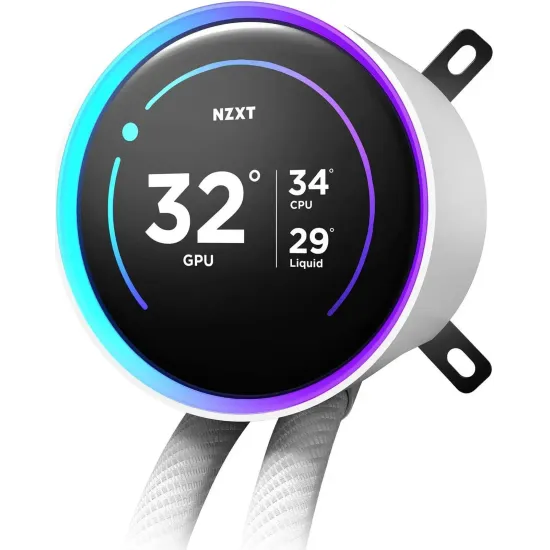 AIO Liquid Cooler NZXT Kraken Elite 280 V2 RGB White LCD Display AIO Liquid Cooler NZXT Kraken Elite 280 V2 RGB White LCD Display