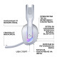 Gaming Earphone Logitech G522 Lightspeed Wireless RGB, Microphone, White Gaming Earphone Logitech G522 Lightspeed Wireless RGB, Microphone, White