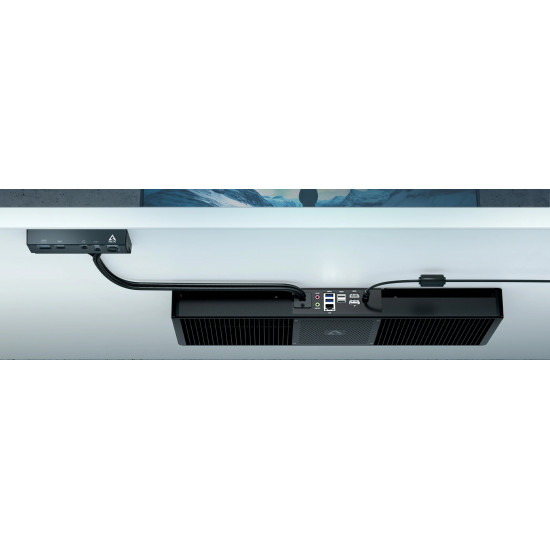 Arctic безшумен настолен компютър за под бюро Under Desk PC - Senza 5700G Pro - Ryzen 7 5700G, 32GB DDR4, 1TB NVMe, Win 11 Pro