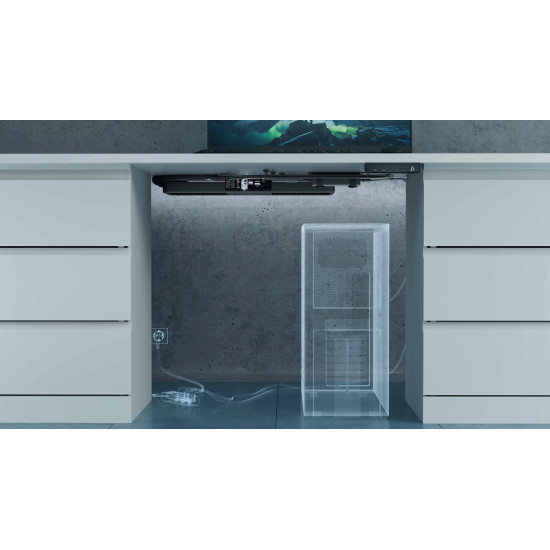 Arctic безшумен настолен компютър за под бюро Under Desk PC - Senza 5500GT - Ryzen 5 5500GT, 16GB DDR4, 1TB NVMe, Win 11 Home