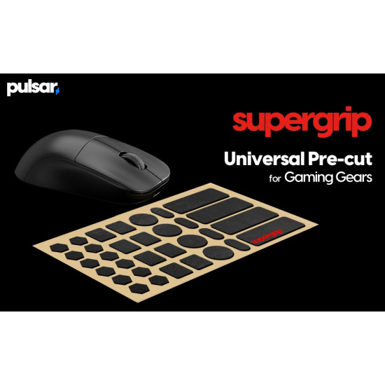 Pulsar универсални предварително изрязани грип ленти Supergrip Universal Grip Tape Precut Sheet