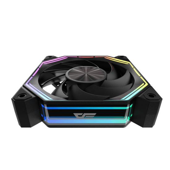 Darkflash Комплект вентилатори Fan Pack 3-in-1 3x120mm - INF34 Black, Daisy-Chain, Addressable RGB Darkflash Комплект вентилатори Fan Pack 3-in-1 3x120mm - INF34 Black, Daisy-Chain, Addressable RGB