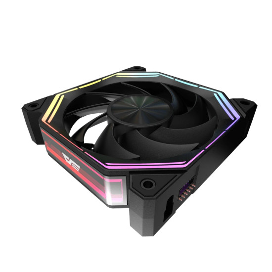 Darkflash Комплект вентилатори Fan Pack 3-in-1 3x120mm - INF34 Black, Daisy-Chain, Addressable RGB Darkflash Комплект вентилатори Fan Pack 3-in-1 3x120mm - INF34 Black, Daisy-Chain, Addressable RGB