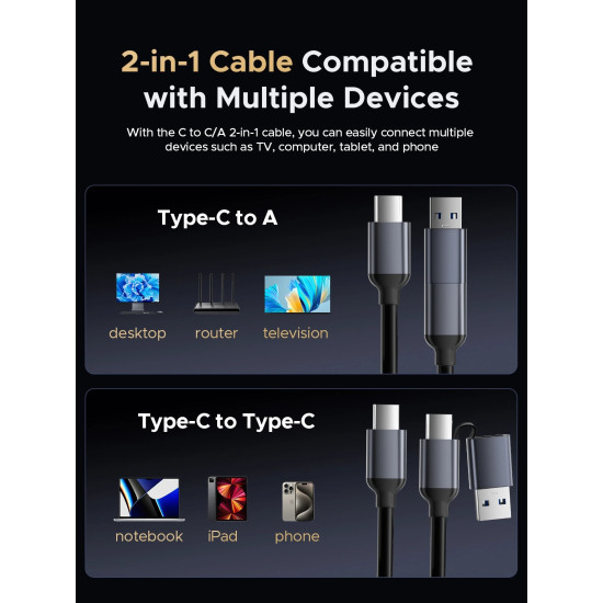 Orico докинг станция Storage - HDD/M.2 Dock - 2 BAY Offline Clone 2.5/3.5/M.2 NVMe USB-C/USB-A - IT28E-C-EU-GY Orico докинг станция Storage - HDD/M.2 Dock - 2 BAY Offline Clone 2.5/3.5/M.2 NVMe USB-C/USB-A - IT28E-C-EU-GY
