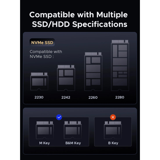 Orico докинг станция Storage - HDD/M.2 Dock - 2 BAY Offline Clone 2.5/3.5/M.2 NVMe USB-C/USB-A - IT28E-C-EU-GY Orico докинг станция Storage - HDD/M.2 Dock - 2 BAY Offline Clone 2.5/3.5/M.2 NVMe USB-C/USB-A - IT28E-C-EU-GY