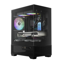Gamdias кутия Case mATX - AURA GC9M Elite - 3 x 120 mm A-RGB, USB-C, Tempered Glass Gamdias кутия Case mATX - AURA GC9M Elite - 3 x 120 mm A-RGB, USB-C, Tempered Glass