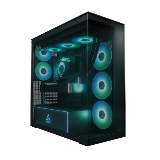 Arctic кутия Case E-ATX - Xtender (Black) - 5 A-RGB Fans included Arctic кутия Case E-ATX - Xtender (Black) - 5 A-RGB Fans included