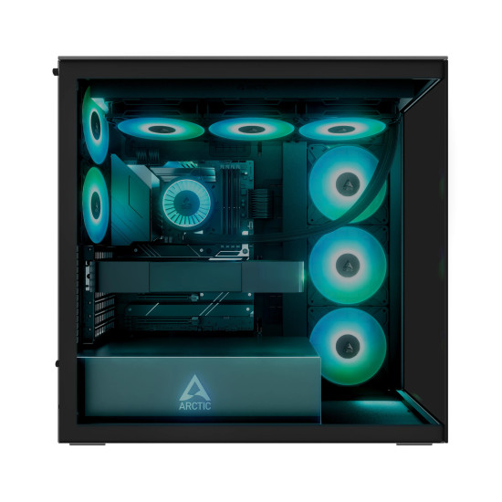 Arctic кутия Case E-ATX - Xtender (Black) - 5 A-RGB Fans included Arctic кутия Case E-ATX - Xtender (Black) - 5 A-RGB Fans included
