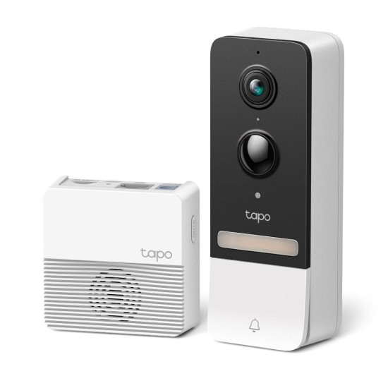 Video doorbell Tapo D230S1, 2.4Ghz, 2K 5MP, Color Night Vision, rechargeable batteries, microSD