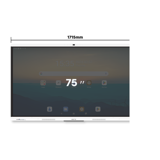 METZ Interactive touch display with built-in camera 75SG1 75