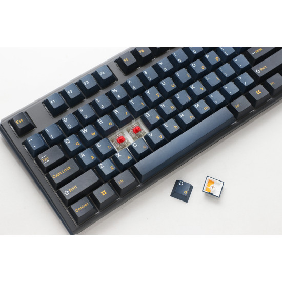Ducky професионална геймърска механична клавиатура Professional Gaming Mechanical Keyboard One 3 Pro Nazca Line - 8K, Cherry MX2A RGB Silent Red [Linear]