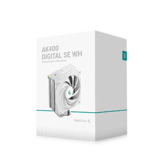 DeepCool охладител CPU Cooler AK400 DIGITAL SE WH - LGA1851/AM5 DeepCool охладител CPU Cooler AK400 DIGITAL SE WH - LGA1851/AM5