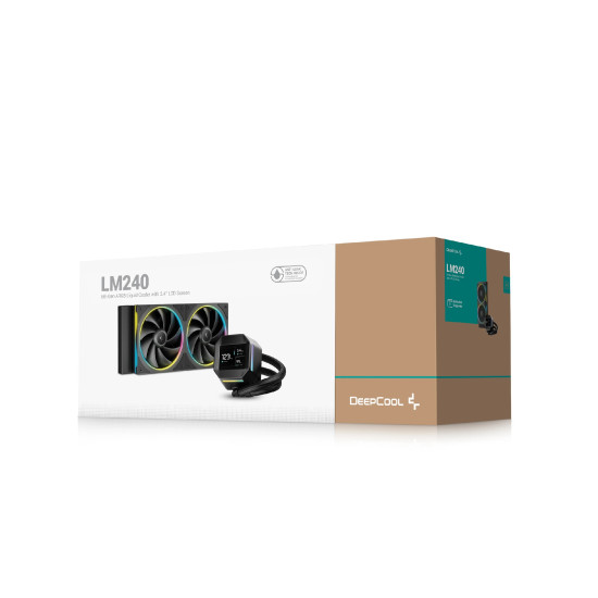 DeepCool водно охлаждане Water Cooling LM240 - 2.4 inch IPS Display, Addressable RGB DeepCool водно охлаждане Water Cooling LM240 - 2.4 inch IPS Display, Addressable RGB