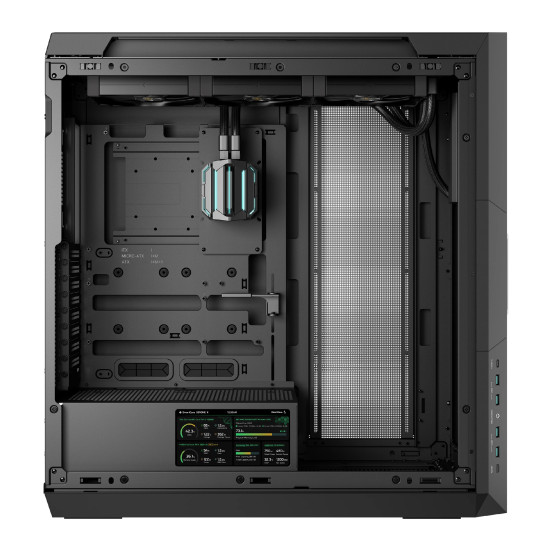 DeepCool кутия Case EATX - GENOME III - 420 mm AIO Pre-Installed, LCD Display DeepCool кутия Case EATX - GENOME III - 420 mm AIO Pre-Installed, LCD Display