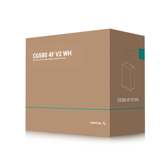 DeepCool кутия Case ATX - CG580 4F WH V2 DeepCool кутия Case ATX - CG580 4F WH V2