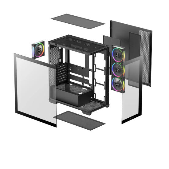 DeepCool кутия Case ATX - CG580 4F V2 DeepCool кутия Case ATX - CG580 4F V2