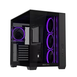 Кутия ASUS A32 PLUS Tempered Glass + 4 ARGB Вентилатора - Black