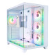 1stPlayer кутия Case ATX - MEGAVIEW MV8 White - 7 x 120 mm A-RGB fans included