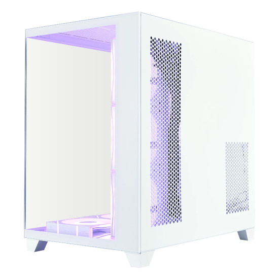 1stPlayer кутия Case ATX - MEGAVIEW MV8 White - 7 x 120 mm A-RGB fans included