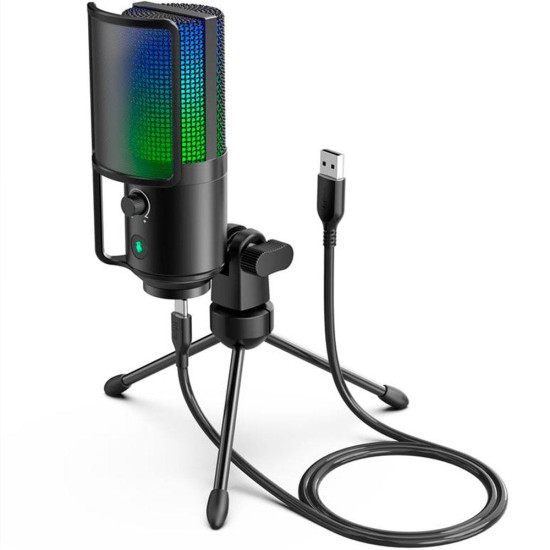 Desktop Microphone FIFINE K669 PRO2 RGB - Black