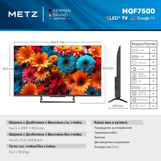 METZ Телевизор 65