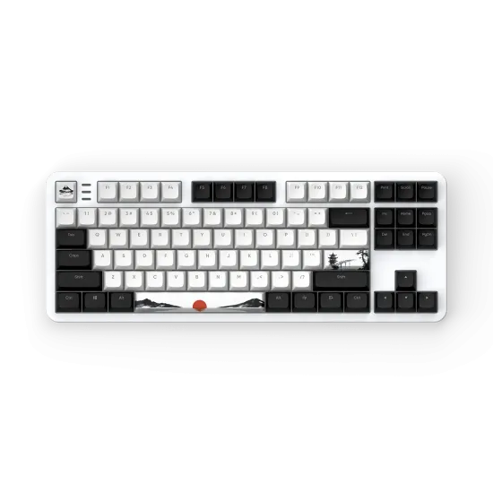 Геймърскa механична клавиатура Dark Project 87 Fuji V2 RGB TKL - G3MS Sapphire Switches, ABS