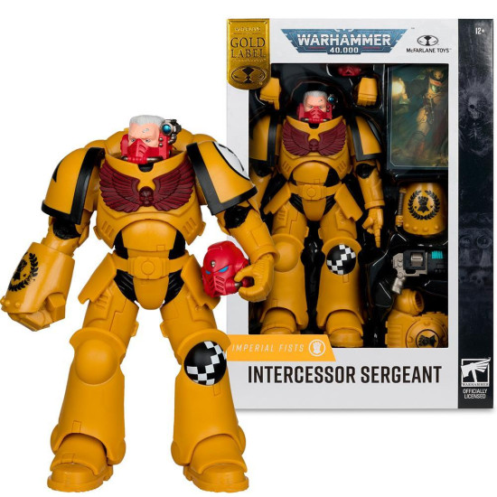 Warhammer 40,000 Intercessor Sergeant (Imperial Fist) Gold Label 7in Figure McFarlane Warhammer 40,000 Intercessor Sergeant (Imperial Fist) Gold Label 7in Figure McFarlane
