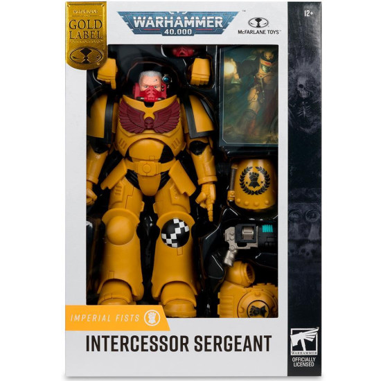 Warhammer 40,000 Intercessor Sergeant (Imperial Fist) Gold Label 7in Figure McFarlane Warhammer 40,000 Intercessor Sergeant (Imperial Fist) Gold Label 7in Figure McFarlane