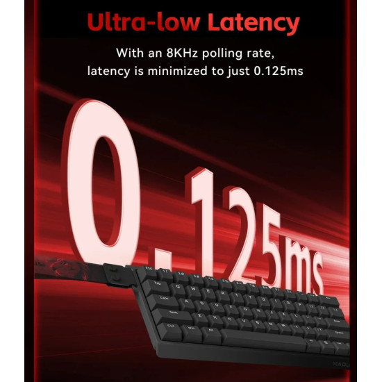 Madlions професионална геймърска механична клавиатура Professional Gaming Mechanical Keyboard MAD 60 HE Flagship V2 - 8K, Magnetic Amber Pro Switches - White Madlions професионална геймърска механична клавиатура Professional Gaming Mechanical Keyboard MAD 60 HE Flagship V2 - 8K, Magnetic Amber Pro Switches - White