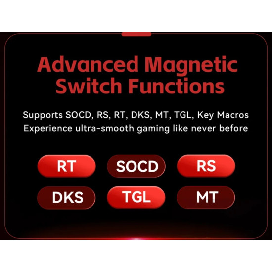 Madlions професионална геймърска механична клавиатура Professional Gaming Mechanical Keyboard MAD 60 HE Flagship V2 - 8K, Magnetic Amber Pro Switches - Black Madlions професионална геймърска механична клавиатура Professional Gaming Mechanical Keyboard MAD 60 HE Flagship V2 - 8K, Magnetic Amber Pro Switches - Black